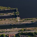 Govan Graving Dockson the River Clyde Glasgow  from the air