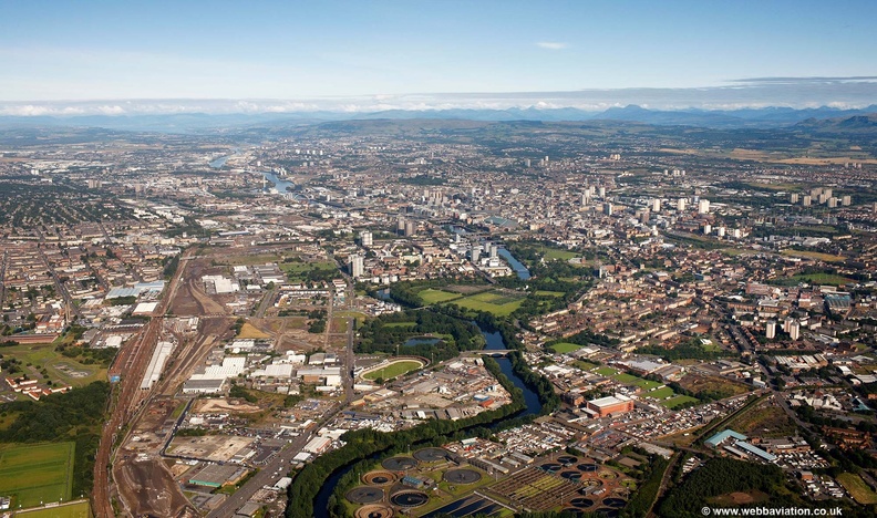  Shawfield & River Clyde Glasgow from the air