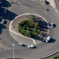  roundabout at the  Fifty Pitches Road and the A739 intersection from the air