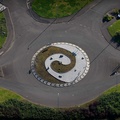   roundabout on Fifty Pitches Pl Glasgow G51 from the air