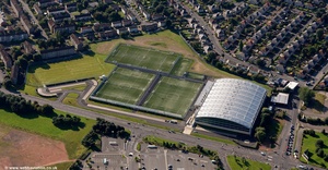 Toryglen Regional Football Centre Glasgow from the air