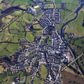 Llanrwst Wales UK aerial photograph 