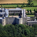 Chirk castle aerial photo