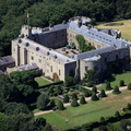 Chirk castle aerial photo