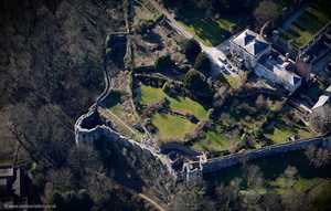  Denbigh medieval town walls   aerial photograph