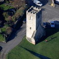 St Hilary's Church Tower Denbigh    aerial photograph