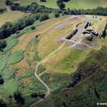 Castell Dinas Brân aerial photo