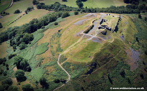 Castell Dinas Brân aerial photo