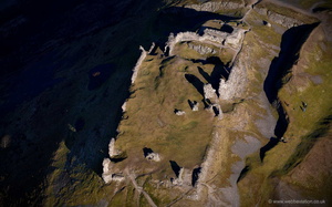 Dinas Bran Castle aerial photograph