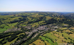 Llangollen aerial panorama
