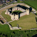 Rhuddlan Castle aerial photograph