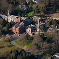 Ruthin Castle aerial photograph