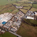 Lon Gwynedd Industrial area  Ruthin aerial photograph