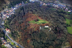 Caergwrle Castle  aerial photograph