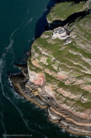 Old Lighthouse Great Orme  North Wales from the air