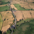 Eglwys Cross Motte Wrexham  from the air