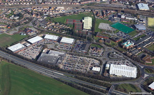  Plas Coch Retail Park Wrexham  aerial photograph
