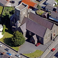 Christ Church, Carmarthen  from the air