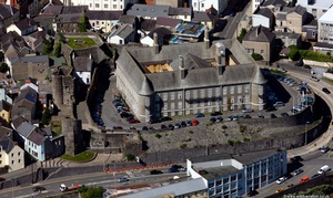 Carmarthen Castle from the air