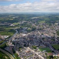 Carmarthen  from the air