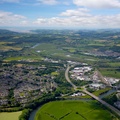 River Towy Carmarthen  from the air