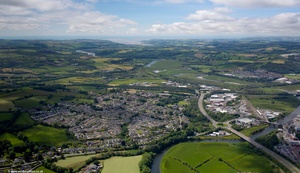 Tregynwr from the air