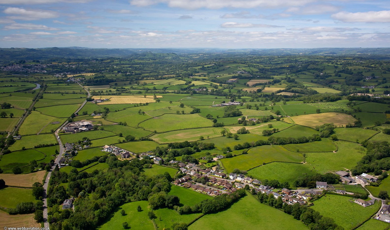Cwmifor Carmarthenshire from the air