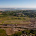  Ffos Las Racecourse during construction from the air