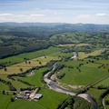 River Towy ( Afon Tywi )  , Llandovery,  from the air