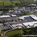 Parc Trostre Retail Park, Llanelli, SA14 9UY Carmarthenshire  Wales UK aerial photograph 