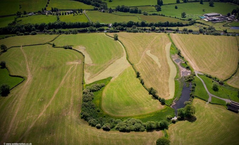 Oxbow Lake on the River Towy from the air