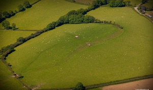 Pen-y-Gaer South East of Meidrim Carmarthenshire Wales aerial photograph 