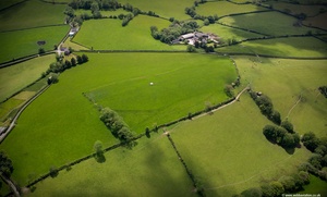 Pen y Gaer Iron Age Hillfort near St Clears from the air