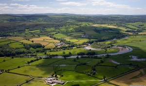 River Towy / Afon Tywi  from the air