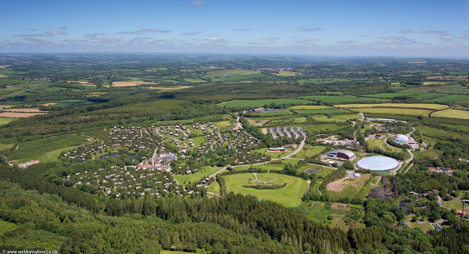 Bluestone Resort Holiday Park Pembrokeshire from the air