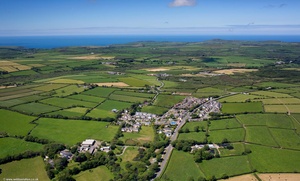 Scleddau Fishguard Pembrokeshire from the air