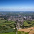 Haverfordwest Pembrokeshire from the air