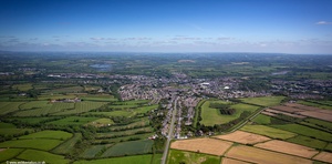 Haverfordwest Pembrokeshire from the air