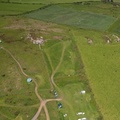 Hillfort Camping  at Garn Fechan Hillfort from the air