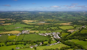 Llanddewi Velfrey Pembrokeshire from the air