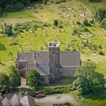 Narberth Church Pembrokeshire from the air