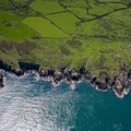The Pembrokeshire Coast Path at Pen Capel Degan in the Pembrokeshire from the air