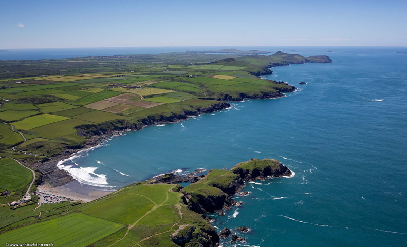 Pembrokeshire Coast National Park, Wales from the air