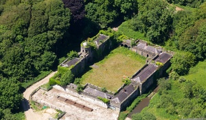 Picton Castle Stables; New Stable Court Pembrokeshirefrom the air