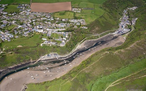 Solva (Solfach), Pembrokeshire  from the air