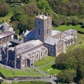 St Davids Cathedral from the air