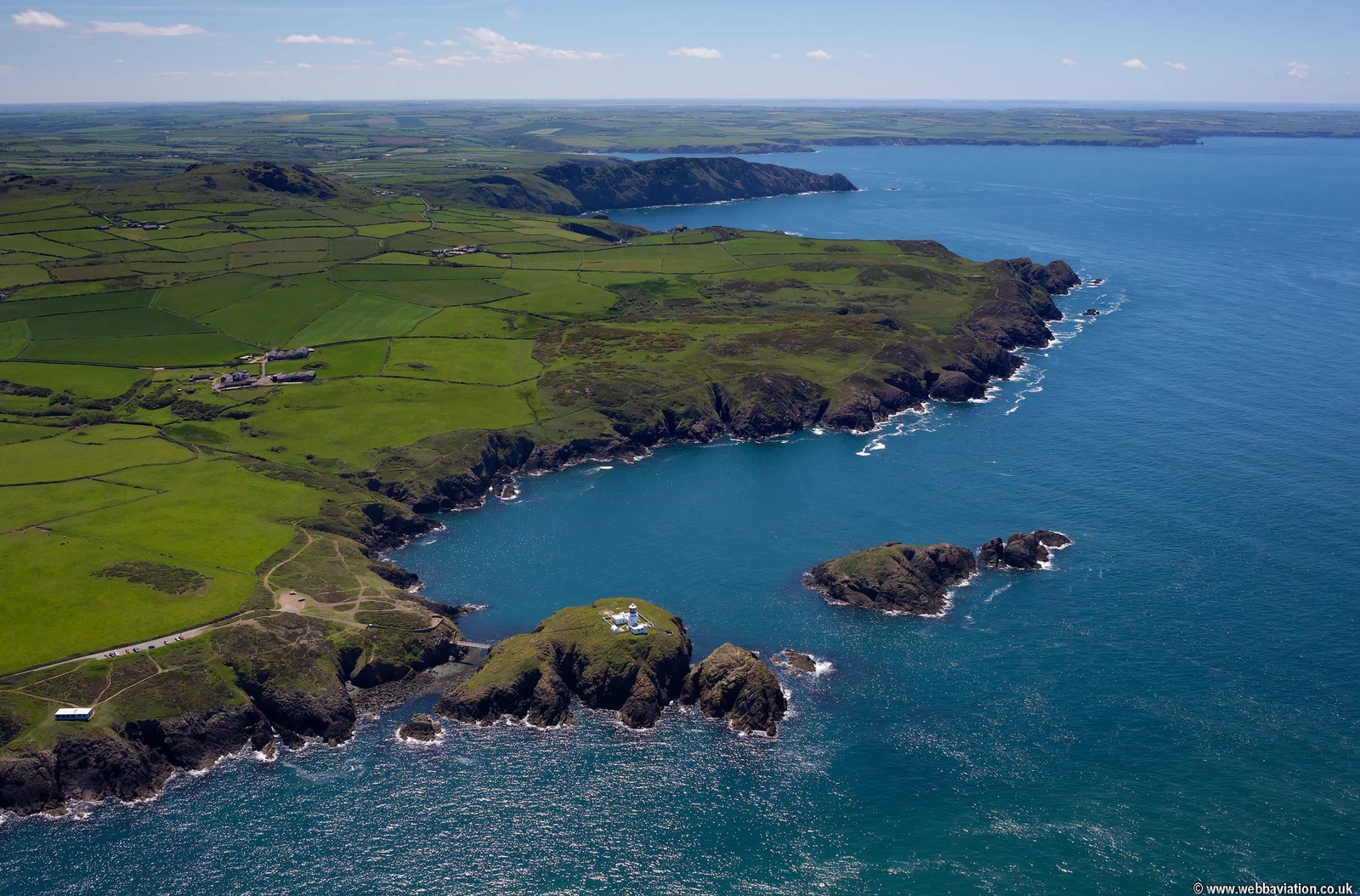 Strumble Head Lighthouse from the air