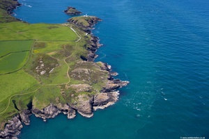 Strumble Head Pembrokeshire from the air