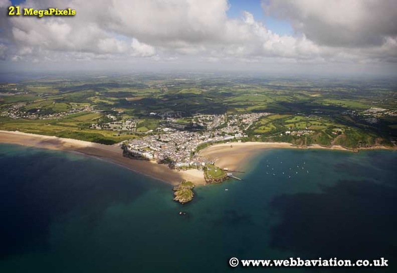  Tenby Pembrokeshire  Wales aerial photograph 