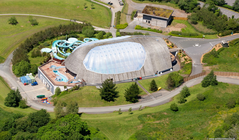 Blue Lagoon Water Park Pembrokeshire from the air